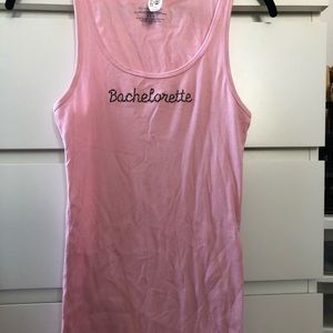 VICTORIAS SECRET - bachelorette pink tank